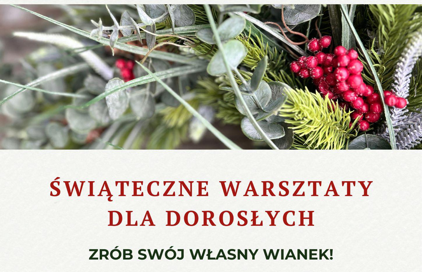 Świąteczne warsztaty dla dorosłych!